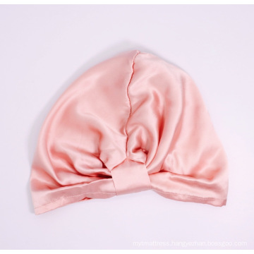 Luxury Satin 25mm  Silk Hair bonnet Double Layer Silk Turban with Custom Logo nightcap